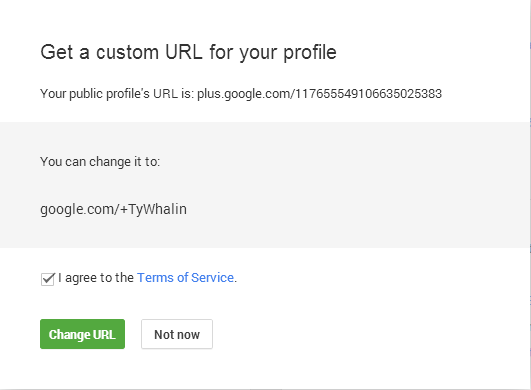Get Custom URL Terms of Service